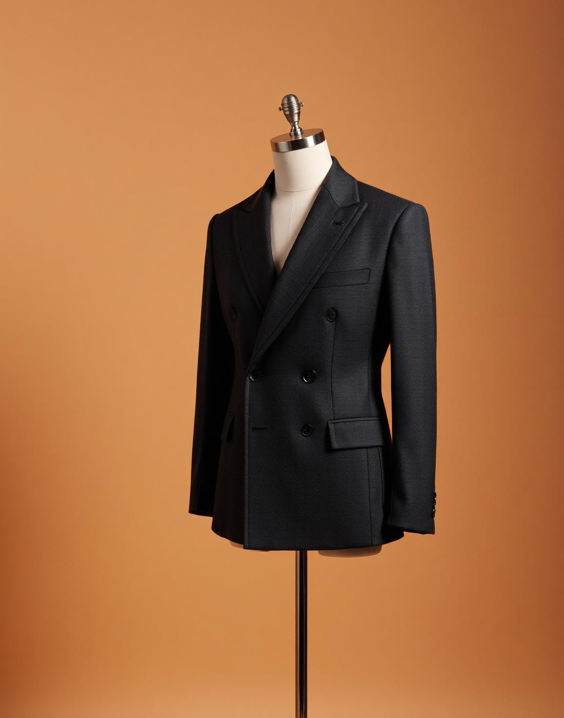 Graphite Double-Breasted Jacket